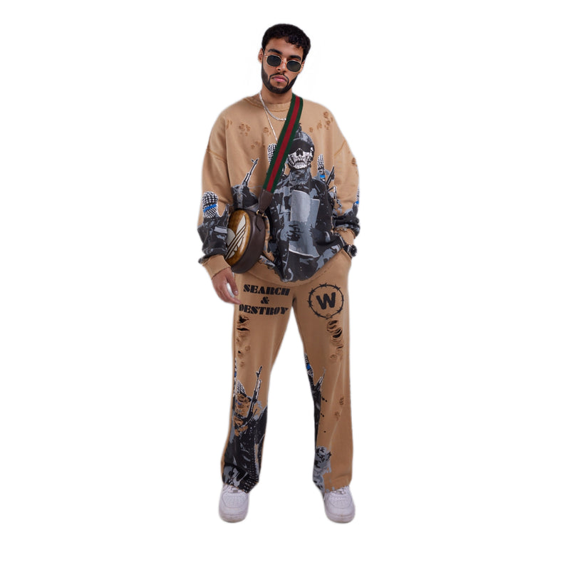 Sweatpants - Dune "Shoot At Sight" | WHYLABS | Streetwear Joggers by Crepdog Crew