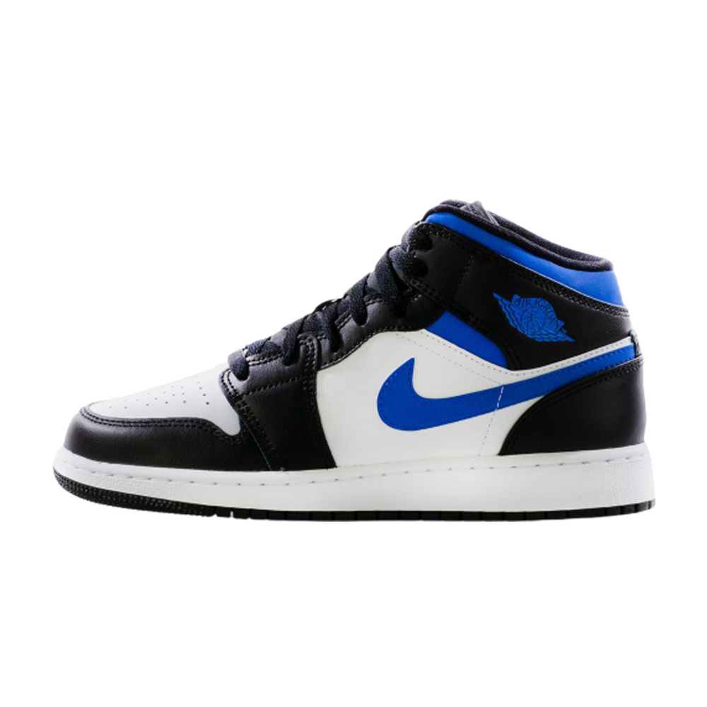 jordan 1 mid white black royal