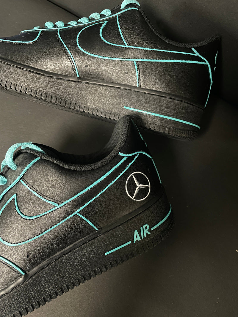 BLACK AMG AF1 | MD Customs | Custom Sneakers by Crepdog Crew