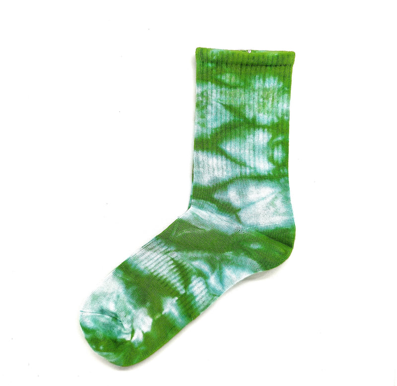 Tye Dye socks Pine Green | The GoodLace Company | Streetwear Socks by Crepdog Crew
