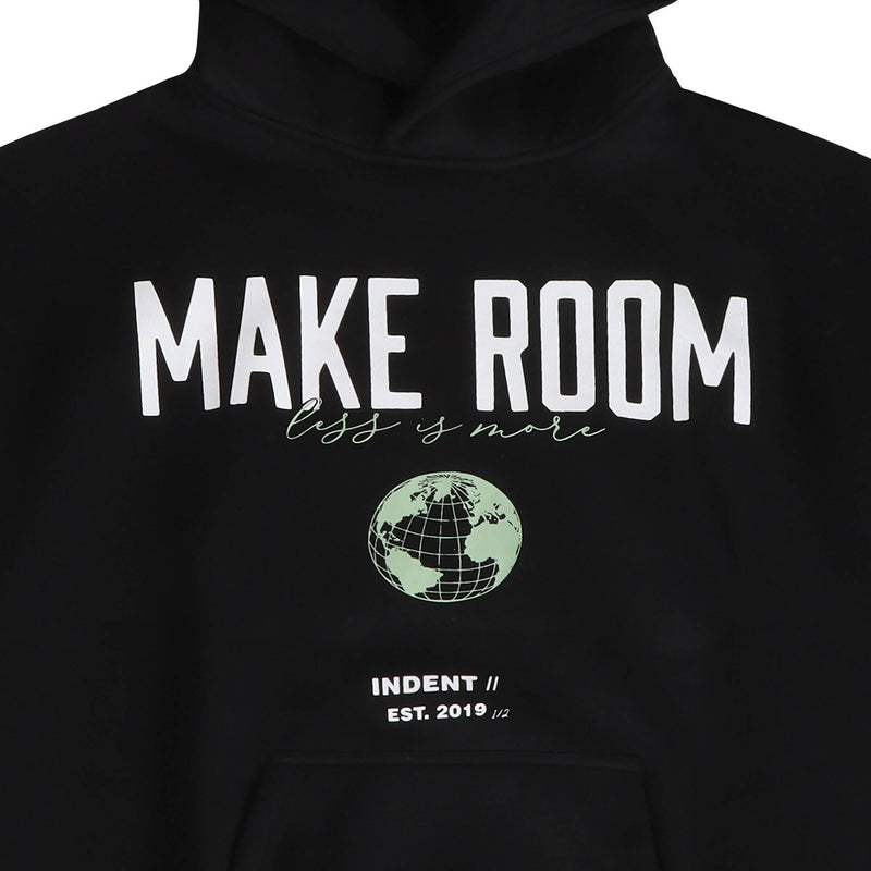 "Make Room" Hoodie - Catastrophic Black | INDENT | Streetwear Sweatshirt Hoodies by Crepdog Crew