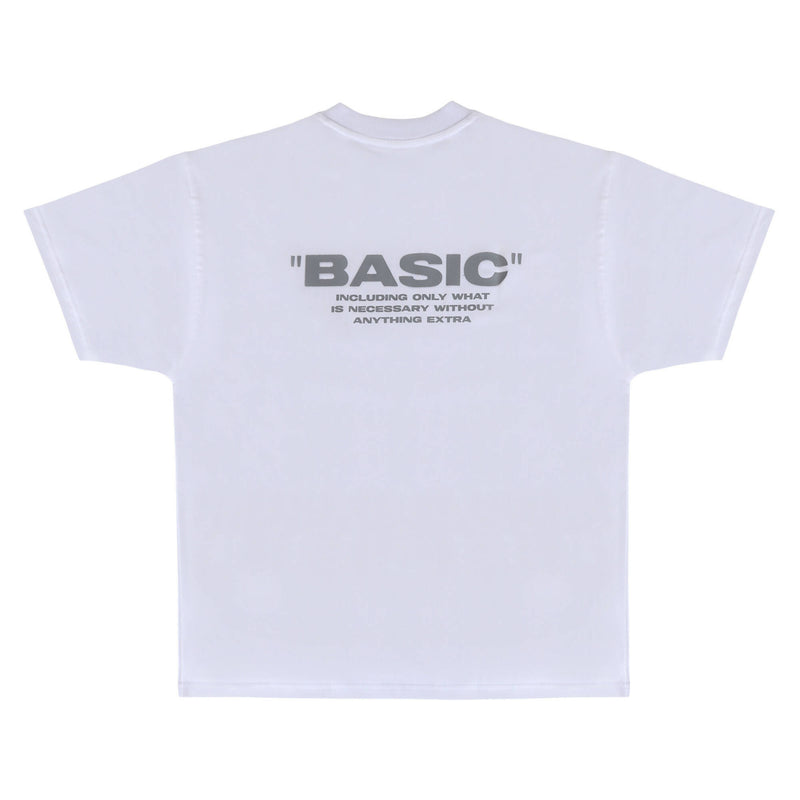 "BASIC" - Feather White | INDENT | Streetwear T-shirt by Crepdog Crew
