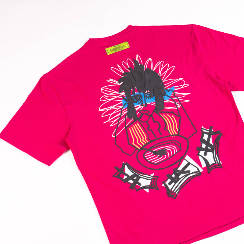 Pink Odd Man T-Shirt | Odd Mood | Streetwear T-shirt by Crepdog Crew