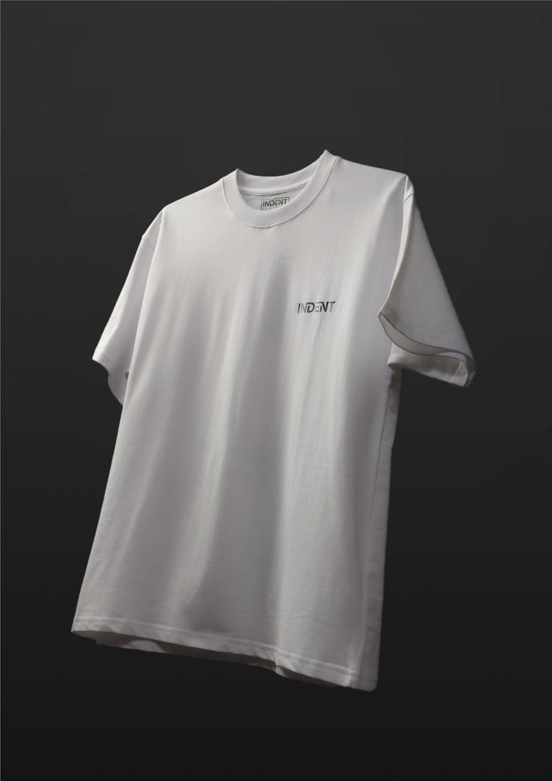 "BASIC" - Feather White | INDENT | Streetwear T-shirt by Crepdog Crew