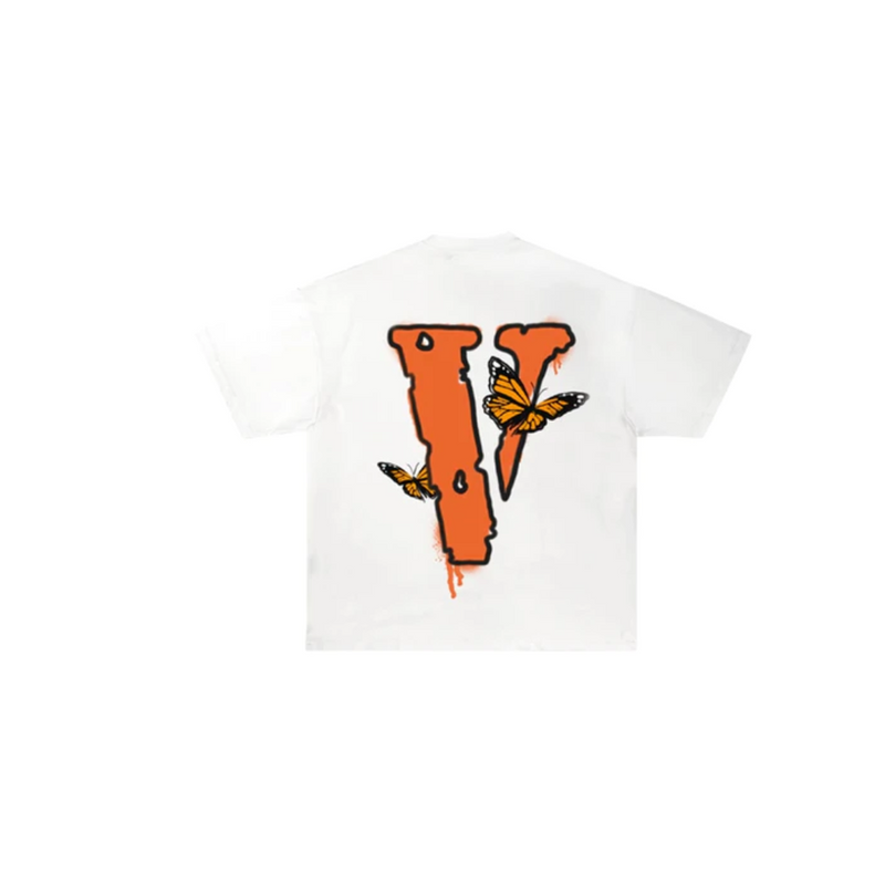 Juice Wrld x Vlone Butterfly T-shirt White | VLONE | HYPE by Crepdog Crew