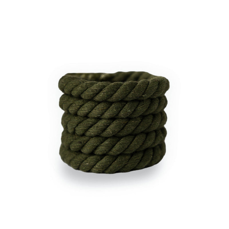 Twisted Baf Rope Laces Olive Green | The GoodLace Company | Laces by Crepdog Crew